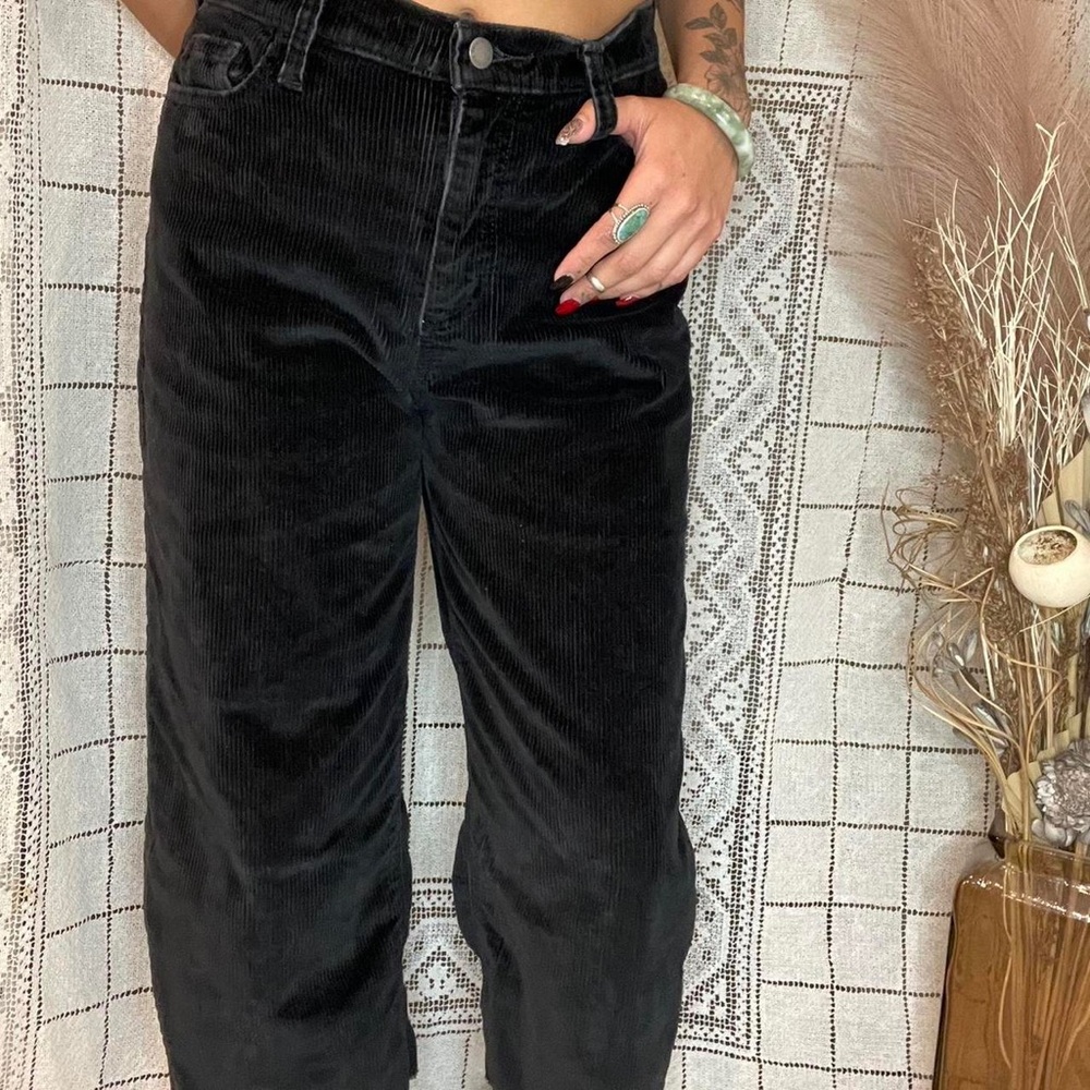 Universal Thread Black Corduroy Flare Jeans